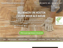Tablet Screenshot of parketschurenonderhoud.nl